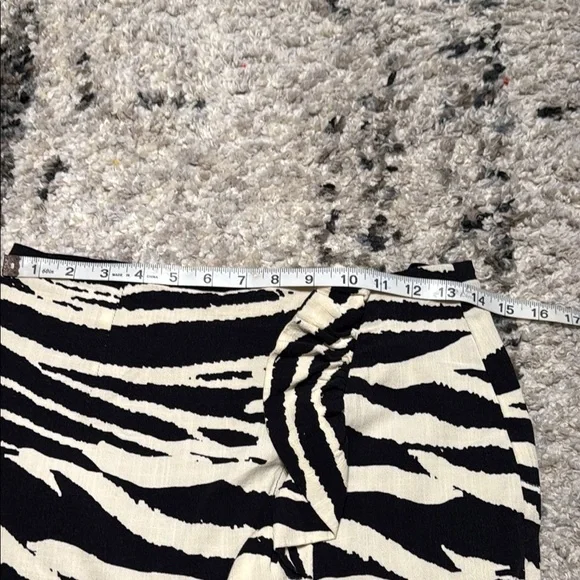 Free People Black and White Wrap Mini Skirt - Picture 3 of 8